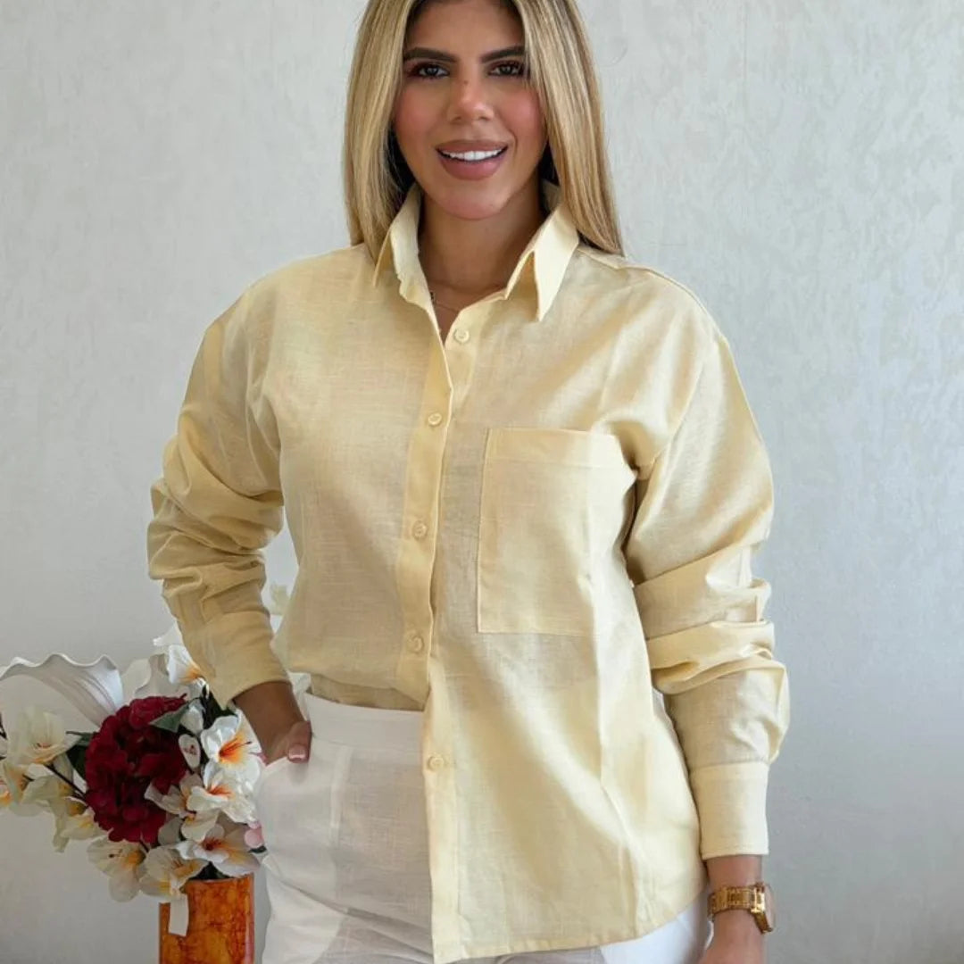 ✨Camisa Oversize de Lino Premium para Mujer✨