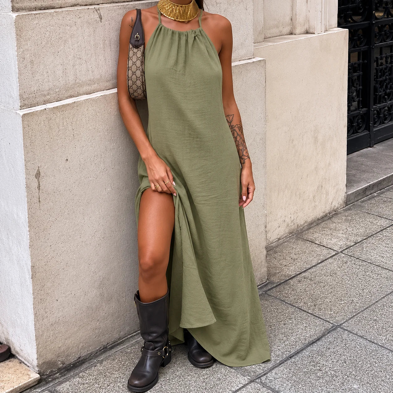 Bata Chic™ | Vestido Largo Premium de Lino✨