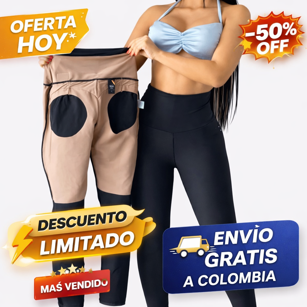 🍑💎LIPO LEGGINS ADELGAZANTES CON PUSH UP Y CONTROL ABDOMEN🍑💎