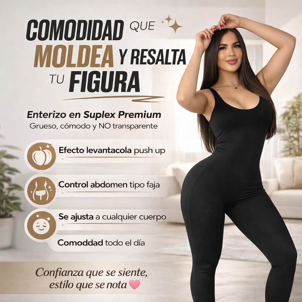 🔥😯💃🏻Enterizo MoldeaFit 360°Levanta Cola Push Up Premium🔥😯💃🏻
