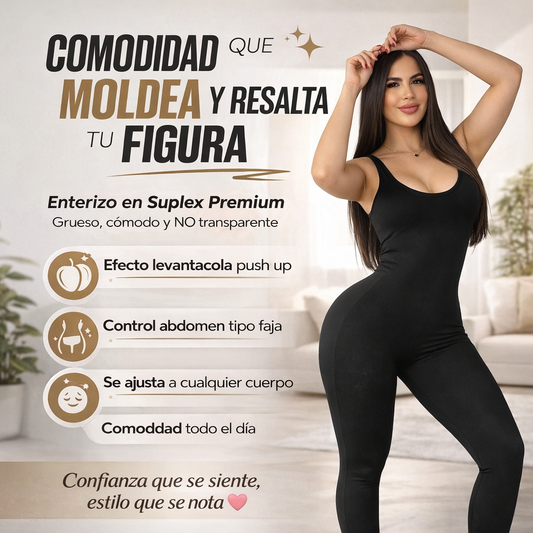 🔥😯💃🏻Enterizo MoldeaFit 360°Levanta Cola Push Up Premium🔥😯💃🏻