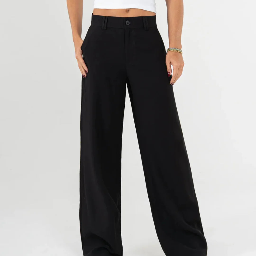 Pantalón Palazzo Premium para Mujer | Cintura Alta y Tela Elástica
